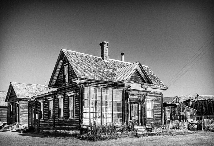 Bodie Ghost Town (B&W)