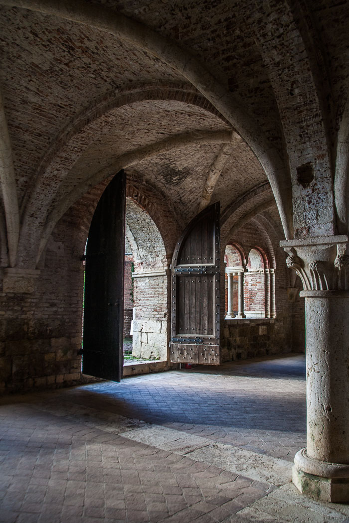 San Galgano Abbey and the hermitage of Montesiepi