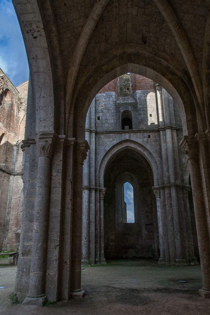 San Galgano Abbey and the hermitage of Montesiepi