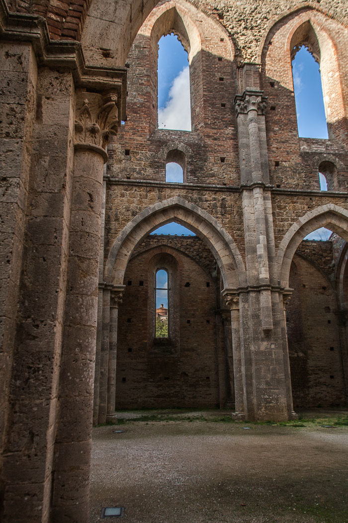 San Galgano Abbey and the hermitage of Montesiepi