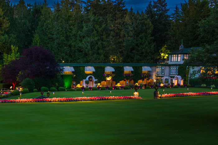 Buchart Gardens After Dark