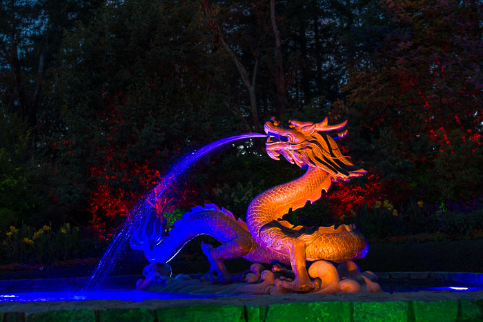 Buchart Gardens After Dark