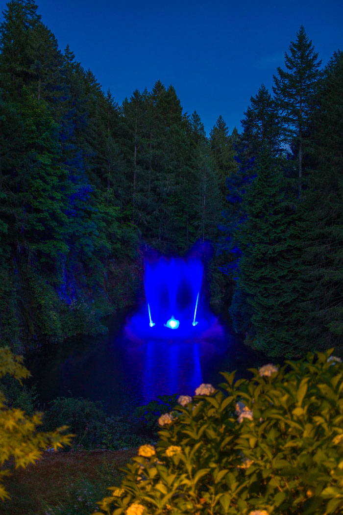 Buchart Gardens After Dark