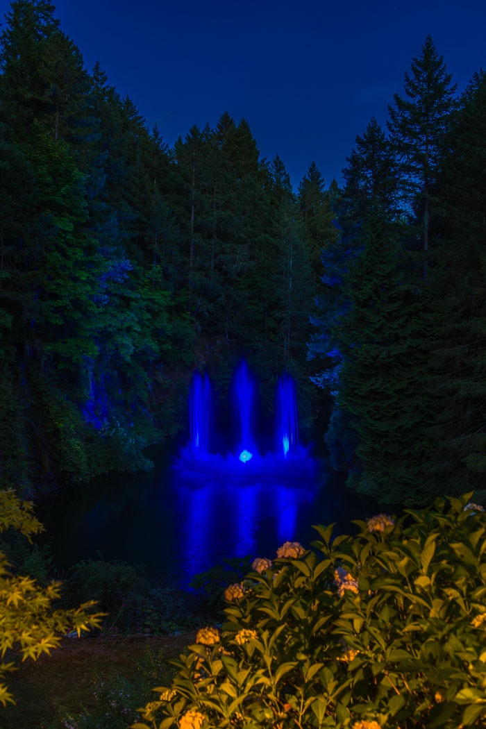 Buchart Gardens After Dark