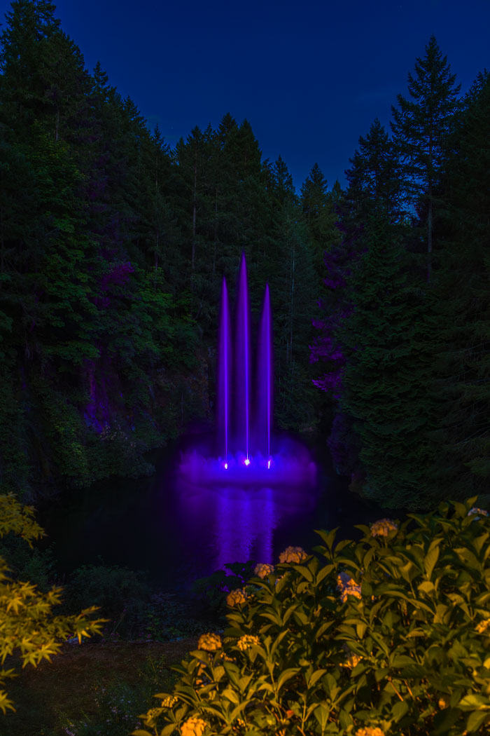 Buchart Gardens After Dark