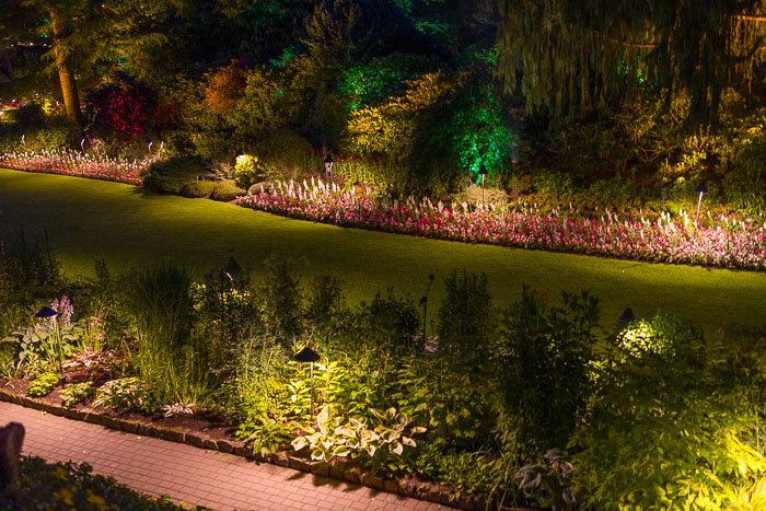 Buchart Gardens After Dark